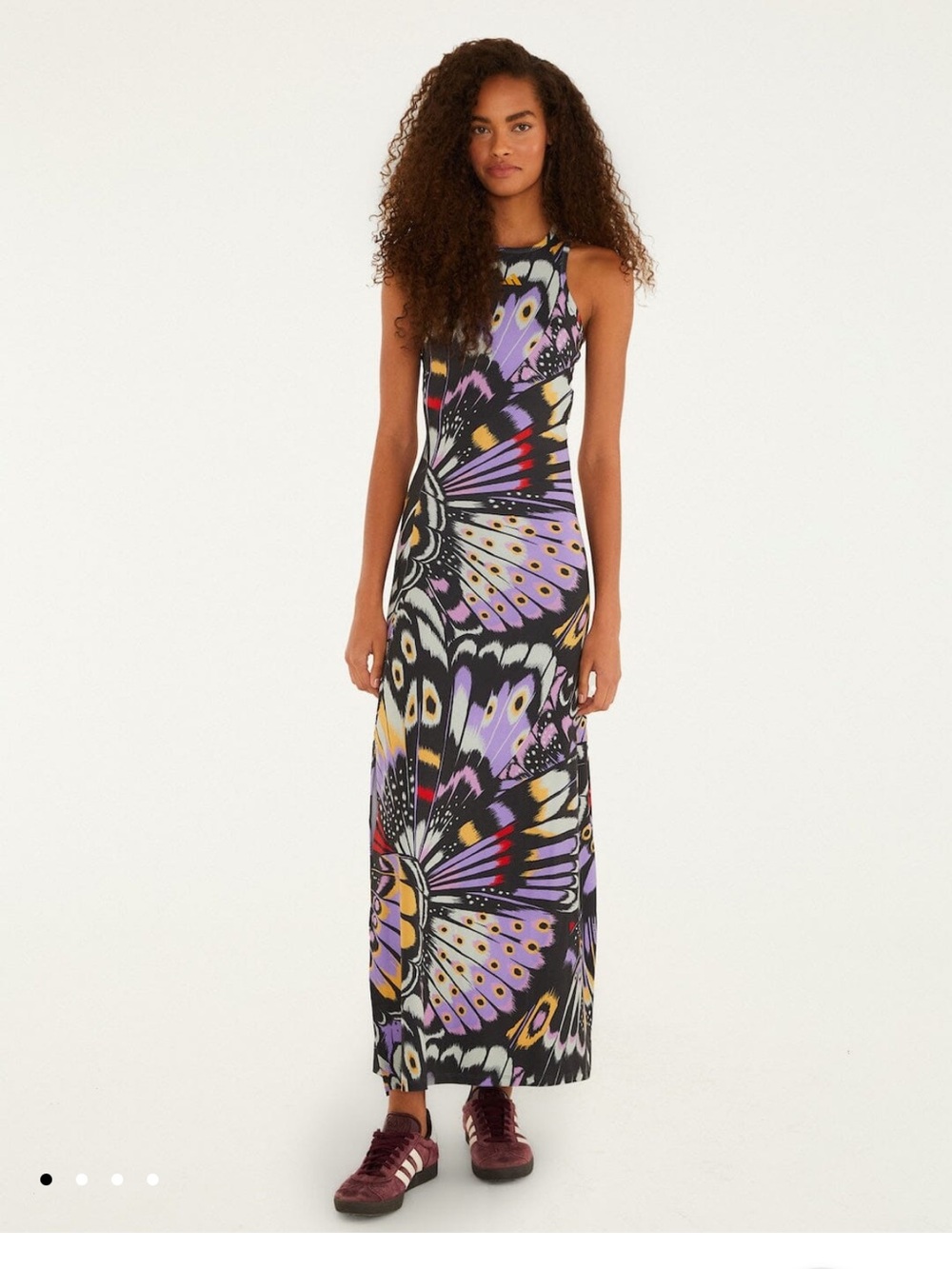 FARM RIO X ADIDAS BUTTERFLY TANK DRESS